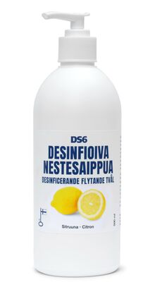 DS6 Desinfioiva nestesaippua 500ml Sitruuna