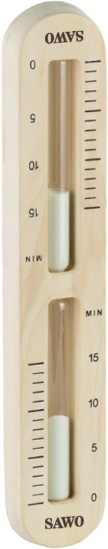 SAWO Kanto Sanduhr aus Espenholz, Zeitintervall 0&ndash;15 Min..