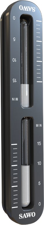 SAWO Kanto schwarze Sanduhr aus Holz, Zeitintervall 0&ndash;15 Min.