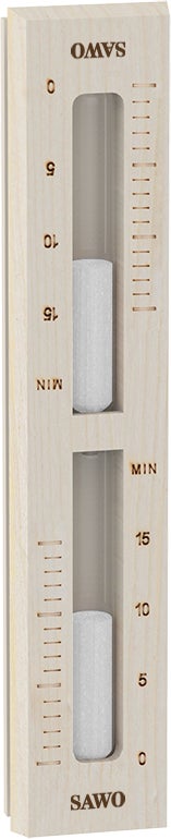 SAWO Sanduhr aus Espenholz, Zeitintervall 0&ndash;15 Min..