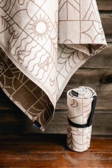 Jokipiin Pellava Norden Rollhandtuch, hell/braun