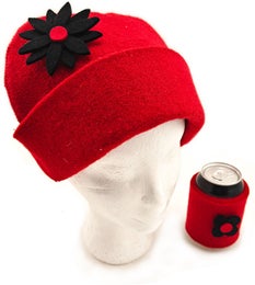 Mit Blumendekoration