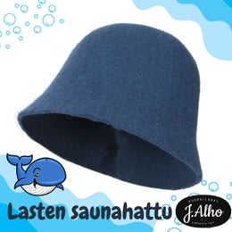 Lasten sauna- ja paljuhattu, sininen