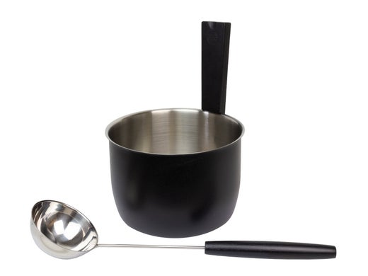 Opa LUMO Saunaeimer & -kelle, schwarz